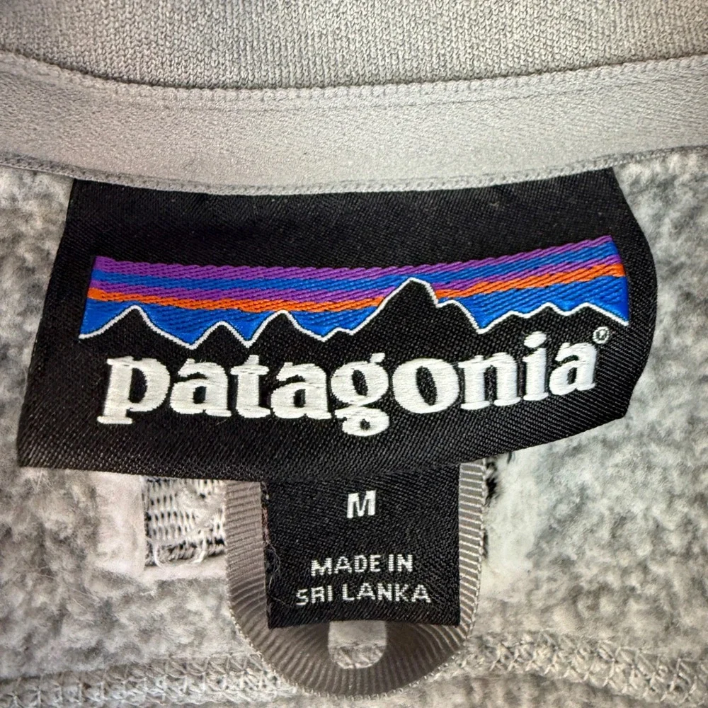 Patagonia Better Sweater Vest Mens Medium Gray Full Zip Fleece 25886 Nickel